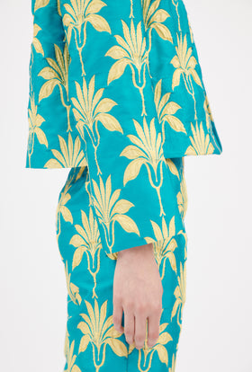 Matelassè Palms Jacke, Bright Emerald from ODEEH 
