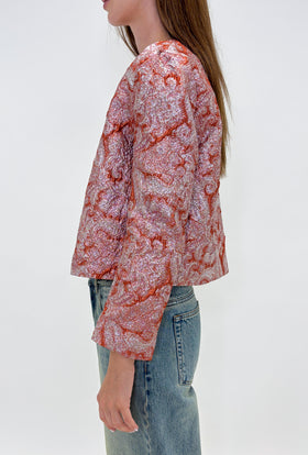 Double Face Coat, Marble Red from ODEEH 
