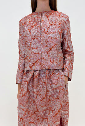 Double Face Coat, Marble Red from ODEEH 
