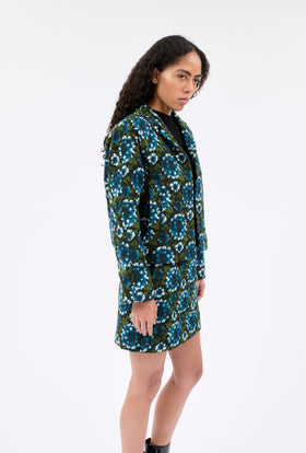 TERRY JACQUARD Jacke, Dark Peacock from ODEEH 