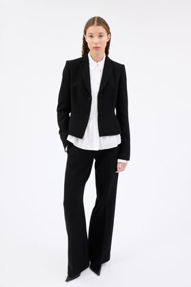 HEAVY GEORGETTE Jacke, Jet Black from ODEEH 