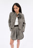 HERINGBONE BOUCLÈ Jacke, Dusty Brown from ODEEH 