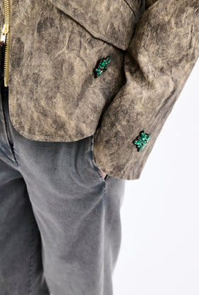 PHOTO PRINT Jacke, Taupe from ODEEH 