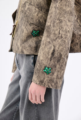 PHOTO PRINT Jacke, Taupe from ODEEH 