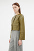 Lamb Nappa Wet Look Jacke, Goldolive from ODEEH 