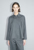 Super Light Wool Bluse, Charcoal from ODEEH 