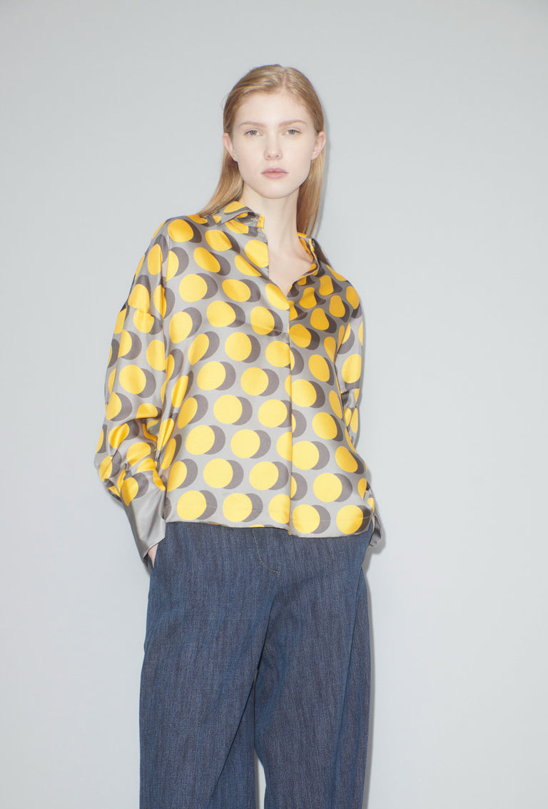 Odeeh Double Dot Bluse, Golden Yellow