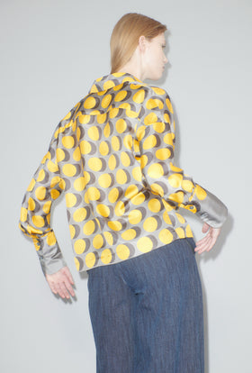 Double Dot Bluse, Golden Yellow from ODEEH 