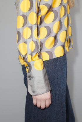 Double Dot Bluse, Golden Yellow from ODEEH 