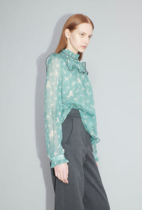 Mini Poodles Bluse, Sea Green from ODEEH 