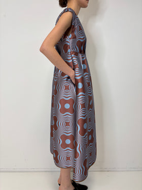 Op-Art Tapestry Kleid, Nordic Blue from ODEEH 