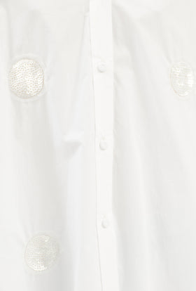 Poplin Bluse, Weiß from ODEEH 