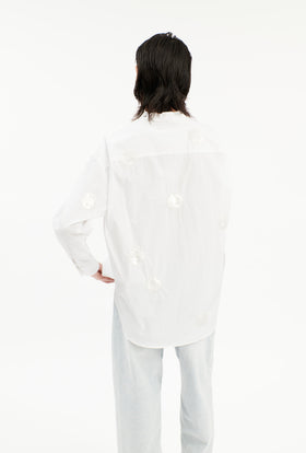 Poplin Bluse, Weiß from ODEEH 