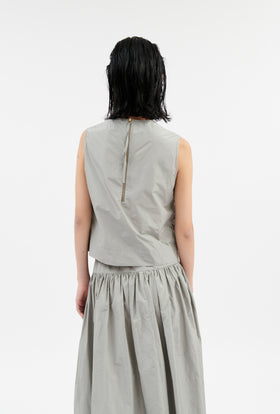 Ultra Light Taffeta Top, Dark Silver from ODEEH 