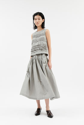 Ultra Light Taffeta Top, Dark Silver from ODEEH 