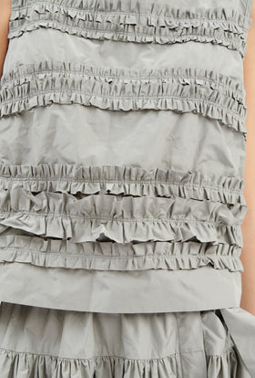 Ultra Light Taffeta Top, Dark Silver from ODEEH 