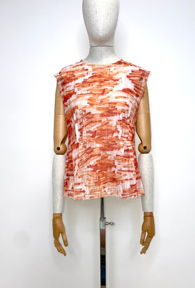 Big Brush Strokes Bluse, Lava from ODEEH 