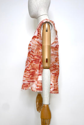 Big Brush Strokes Bluse, Lava from ODEEH 