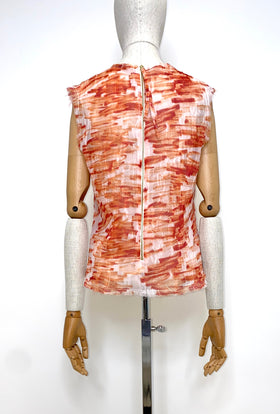 Big Brush Strokes Bluse, Lava from ODEEH 