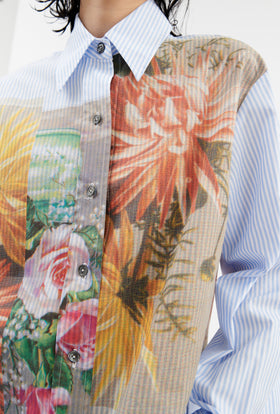 Postcard Collage Bluse, Multicolor from ODEEH 