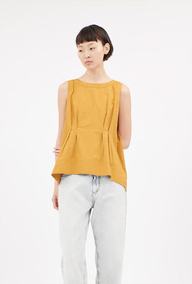 Painted Arabesque Pop Bluse, Goldolive (Kopie) from ODEEH 
