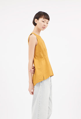 Painted Arabesque Pop Bluse, Goldolive (Kopie) from ODEEH 