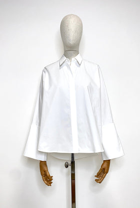 Poplin Bluse, White from ODEEH 