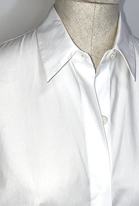 Poplin Bluse, White from ODEEH 