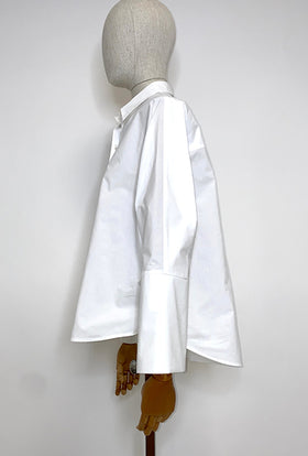 Poplin Bluse, White from ODEEH 