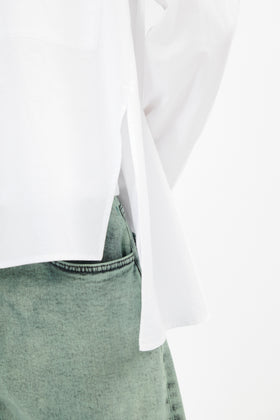 Poplin Bluse, White from ODEEH 