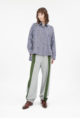Melange Jersey Hose, Heather Grey from ODEEH 