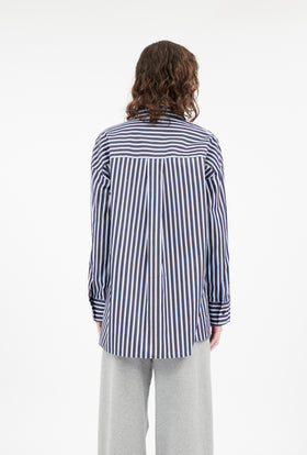 Men's Stripe Bluse, Silver from ODEEH 