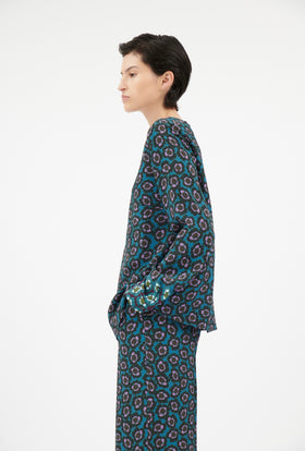 MALLOWS Bluse, Peacock Green from ODEEH 
