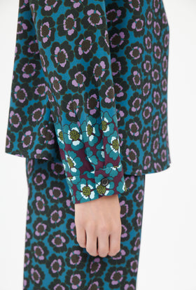 MALLOWS Bluse, Peacock Green from ODEEH 