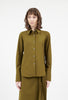 Light Weight Wool Bluse, Dark Olive from ODEEH 