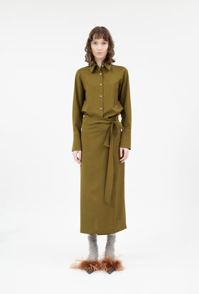 Double Face Coat, Marble Red from ODEEH 