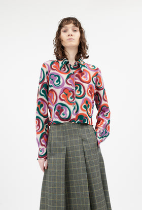Double Face Coat, Marble Red from ODEEH 