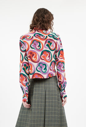Double Face Coat, Marble Red from ODEEH 