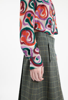 Double Face Coat, Marble Red from ODEEH 