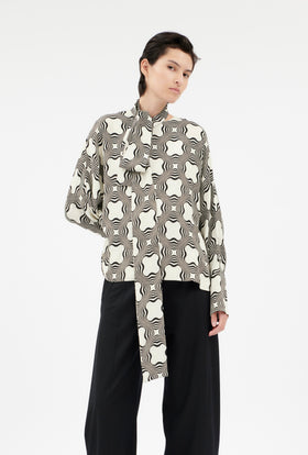 Double Face Coat, Marble Red from ODEEH 