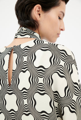 Double Face Coat, Marble Red from ODEEH 