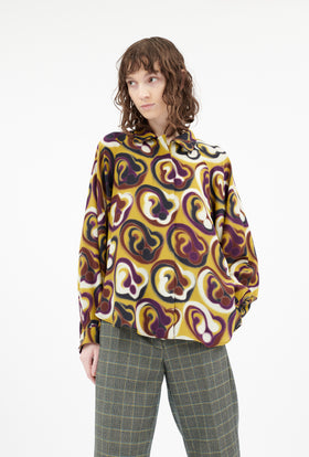 Double Face Coat, Marble Red from ODEEH 