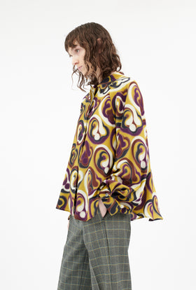 Double Face Coat, Marble Red from ODEEH 