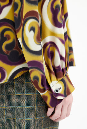 Double Face Coat, Marble Red from ODEEH 