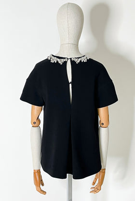 Heavy Georgette Bluse, Silver from ODEEH 