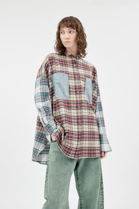 Fancy Clan Checks Bluse, Multicolor from ODEEH 