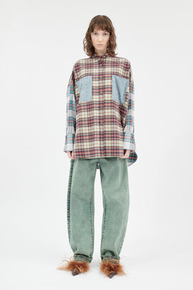 Fancy Clan Checks Bluse, Multicolor from ODEEH 