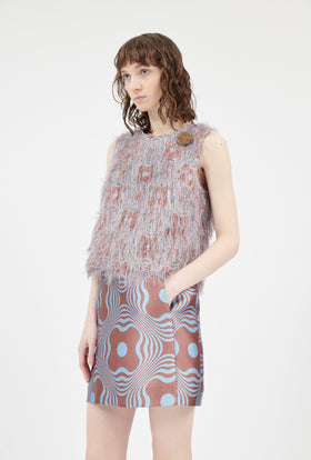 Double Face Coat, Marble Red from ODEEH 