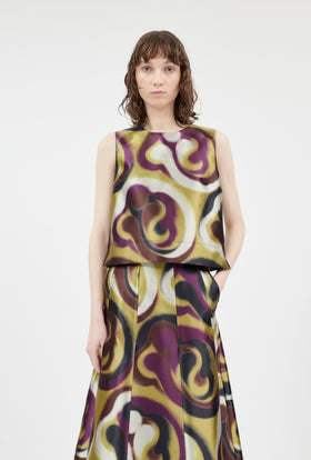 Double Face Coat, Marble Red from ODEEH 
