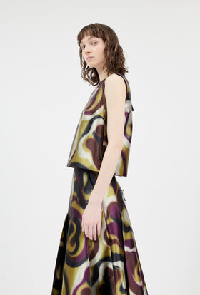 Double Face Coat, Marble Red from ODEEH 